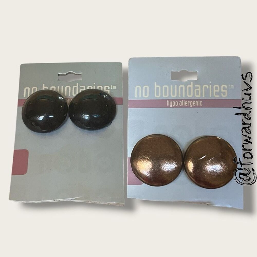 Bundle Sale 3 for $15 | No Boundaries Black & Bronze Dome Earrings